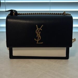 Saint Laurent Bi-color Sunset Medium Calfskin Bag